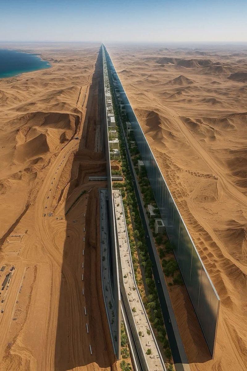 NEOM: The Line and Oxagon — Two Visions for a New Urban Future — additional view