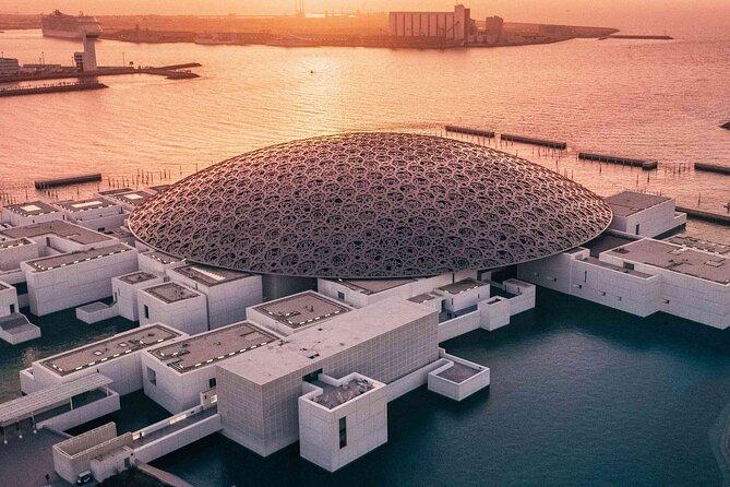 Image: The dome and low-rise museum-city on Saadiyat Island — supplied to WAAR